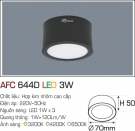 Đèn Lon LED Gắn Nổi 3W AFC 644D Ø70