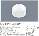 Đèn Lon LED Gắn Nổi 3W AFC 644T Ø70