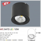 Đèn Lon LED Gắn Nổi 12W AFC 647D Ø130