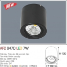 Đèn Lon LED Gắn Nổi 7W AFC 647D Ø110