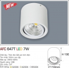 Đèn Lon LED Gắn Nổi 7W AFC 647T Ø110