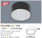 Đèn Lon Nổi LED 12W Đổi Màu AFC 649D Ø120