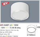 Đèn Lon Nổi LED 12W AFC 649T Ø120