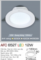 Đèn Downlight LED 12W AFC 652T Ø120