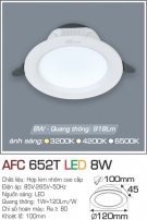 Đèn Downlight LED 8W AFC 652T Ø100