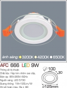 Đèn LED Âm Trần 9W AFC 666 Ø100