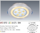 Đèn Mắt Ếch LED 9W AFC 670 Ø120