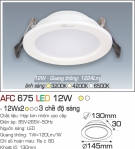 Đèn Downlight Led Đổi Màu 12W AFC 675 Ø130