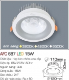 Đèn Downlight LED 15W AFC 687 Ø110