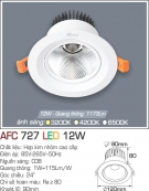 Đèn Led Âm Trần Chiếu Góc 24 độ 12W AFC 727 Ø90