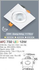 Đèn Mắt Ếch LED 12W AFC 732 Ø120