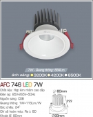 Đèn Led Âm Trần Chiếu Điểm 24độ 7W AFC 746 Φ80