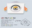 Đèn Mắt Ếch LED 5W AFC 756-1