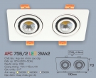 Đèn Mắt Ếch LED 3Wx2 AFC 756-2