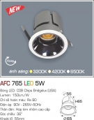 Đèn LED Âm Trần Góc Chiếu 36 độ 1 Màu 5W AFC 765 Φ55