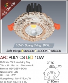 Đèn LED Âm Trần Cổ Điển 10W AFC Puly 03 Ø70