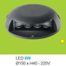 Đèn Lắp Sàn LED 8W UASN05 Ø150