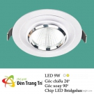 Đèn LED Âm Trần Chiếu Điểm Xoay Góc 9W UAT146 Ø85