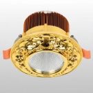 bóng đèn trang trí trần nhà, Đèn led âm trần tân cổ điển mạ vàng 12W, Đèn downlight âm trần cổ điển LA06, Đèn downlight âm trần biệt thự cổ điển