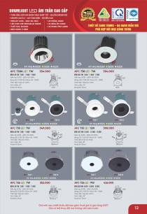 Đèn LED downlight âm trần anfaco - Bóng đèn trang trí trần nhà