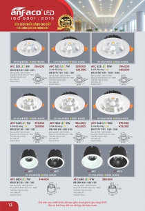 Đèn LED downlight âm trần anfaco