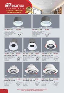 Bóng đèn trang trí trần nhà hiện đại 6 - Đèn LED âm trần Anfaco Lighting