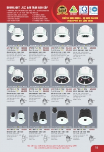 Bóng đèn trang trí trần nhà hiện đại 5 - Đèn LED âm trần Anfaco Lighting