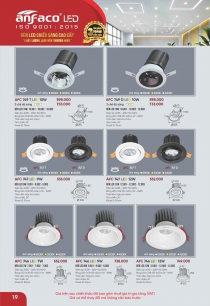 Bóng đèn trang trí trần nhà hiện đại 4 - Đèn LED âm trần Anfaco Lighting