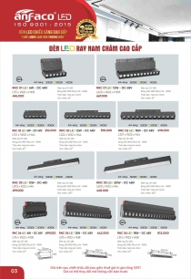 Đèn LED Thanh Ray Nam Châm Cao Cấp - Đèn LED Anfaco Lighting