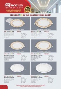 Bóng đèn trang trí trần nhà hiện đại 3 - Đèn LED âm trần bảo hành 3 năm