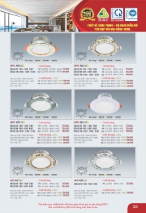 Bóng đèn trang trí trần nhà hiện đại 8 - Đèn LED âm trần bảo hành 3 năm