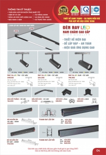 Đèn LED Thanh Ray Nam Châm Cao Cấp - Đèn LED Anfaco Lighting