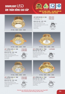catalogue đèn led anfaco 2026
