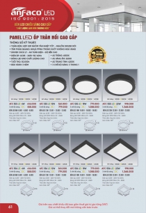 Đèn trang trí ốp trần vuông led anfaco