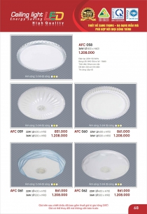 Đèn trang trí ốp trần thạch cao hiện đại