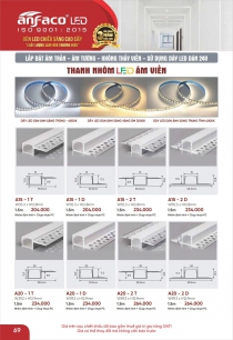 Đèn LED thanh nhôm âm viền