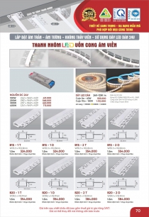 Đèn LED thanh nhôm âm viền