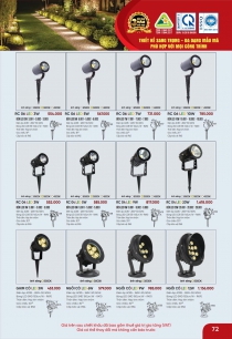 mẫu đèn trang trí chiếu cây ngoài trời anfaco