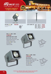 mẫu đèn pha trang trí ngoài trời anfaco