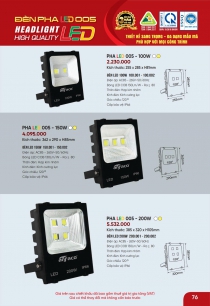 mẫu đèn pha trang trí mặt tiền anfaco lighting