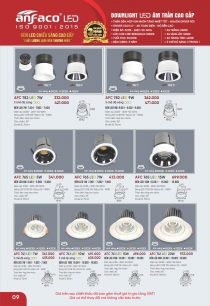 Đèn LED downlight âm trần anfaco - Bóng đèn trang trí trần nhà