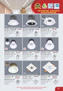 Đèn LED downlight âm trần anfaco - Bóng đèn trang trí trần nhà
