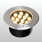 Đèn âm đất ngoài trời 12W, đèn âm đất inox, đèn âm sàn sân vườn, đèn âm đất ngoài trời as04