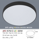 Đèn Áp Trần LED 1 Chế Độ 22W AFC 579D