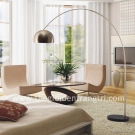 đèn cây cong inox DC518, đèn cây cong phòng khách, đèn cây cong trang trí góc sofa