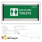 Đèn chỉ dẫn nhà vệ sinh, đèn chỉ dẫn toilets 2 mặt, đèn chỉ dẫn nhà vệ sinh 2 mặt
