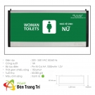 Đèn chỉ dẫn nhà vệ sinh nữ 1 mặt 0502AG, đèn chỉ dẫn toilet nữ 1 mặt 0502AG, đèn chỉ dẫn nhà vệ sinh nữ