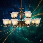 Đèn Chùm Phòng Khách Cổ Điển UCC9120-15 Ø1100