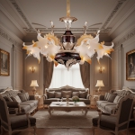 Đèn Chùm Trang Trí Phòng Ăn UCN8111-6 Ø650