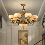 Đèn Chùm Đồng Chao Đá Thiên Nhiên UCD1274-8 Ø1000